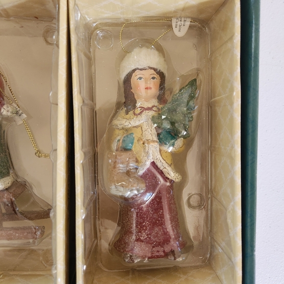 Vintage Style Christmas Children Tree Ornaments Costco New In Box Lot Of 6 - Picture 6 of 9